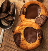 cookie fabriqués en France au chocolat présentés sur une table