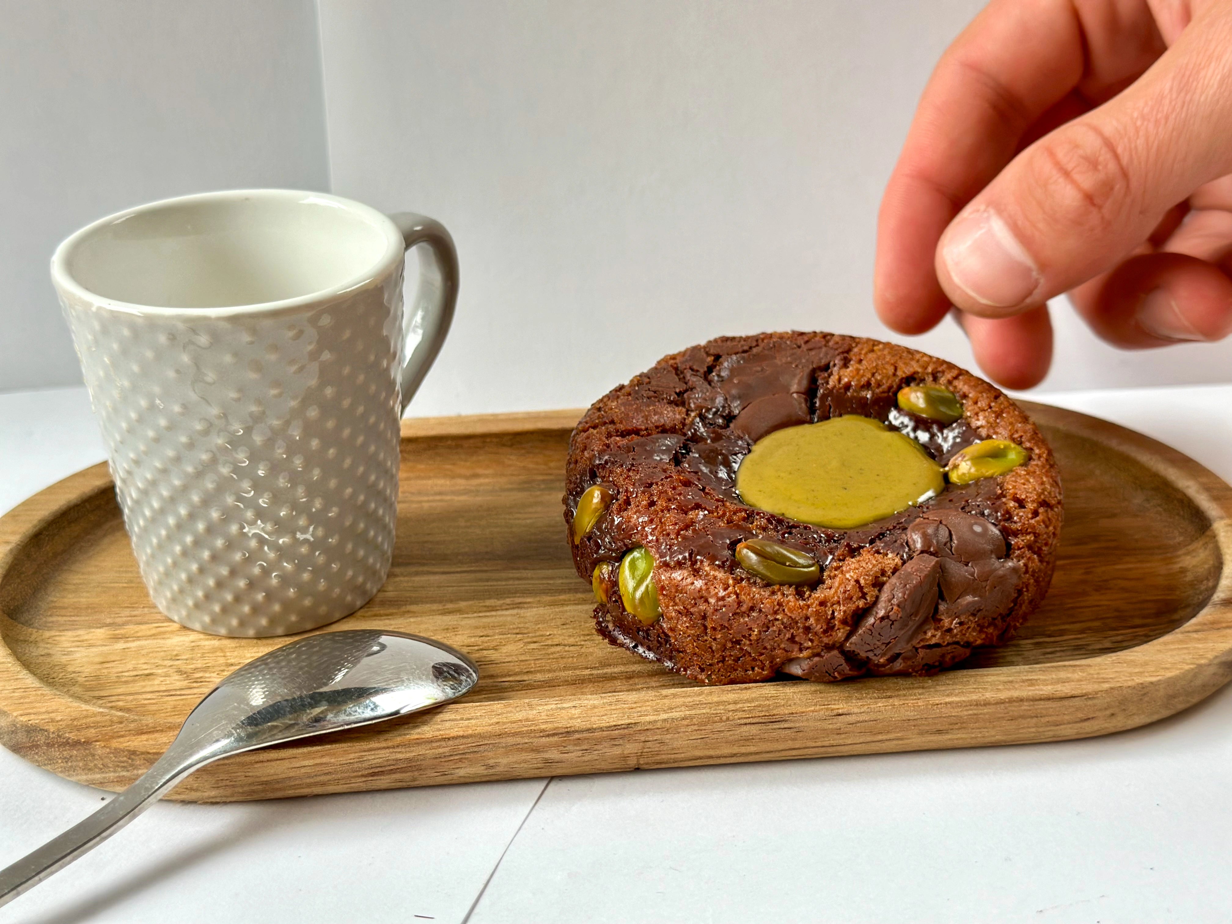 cookie patissier français avec une tasse de café